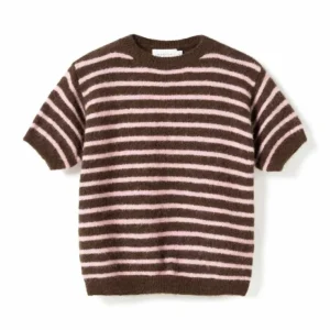 Noella Genser - Monikah - Brown Rose Stripe