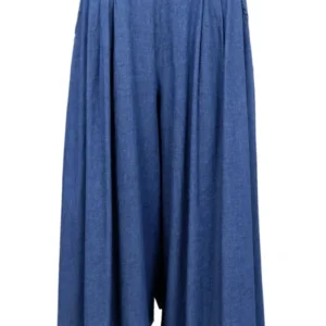 Black Colour Skjørt - Hermione Split - Denim Blue
