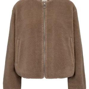 Freequent Jakke - Teddy - Desert Taupe