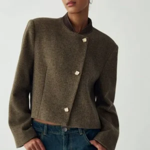 Noella Blazer - N-Nox - Evalina Brown Check