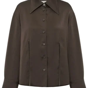 Lollys Laundry Skjorte - Sol - Dark Mokka