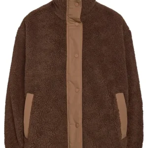 Noisy May Jakke - Mathea Teddy - Chocolate Brown