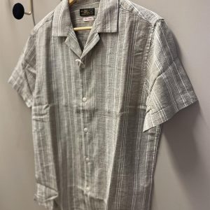 Dobby Summer Linen blend Shirt Lysegrønn