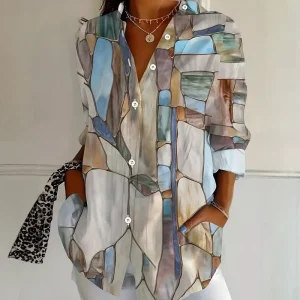 Vintage avslappet bluse