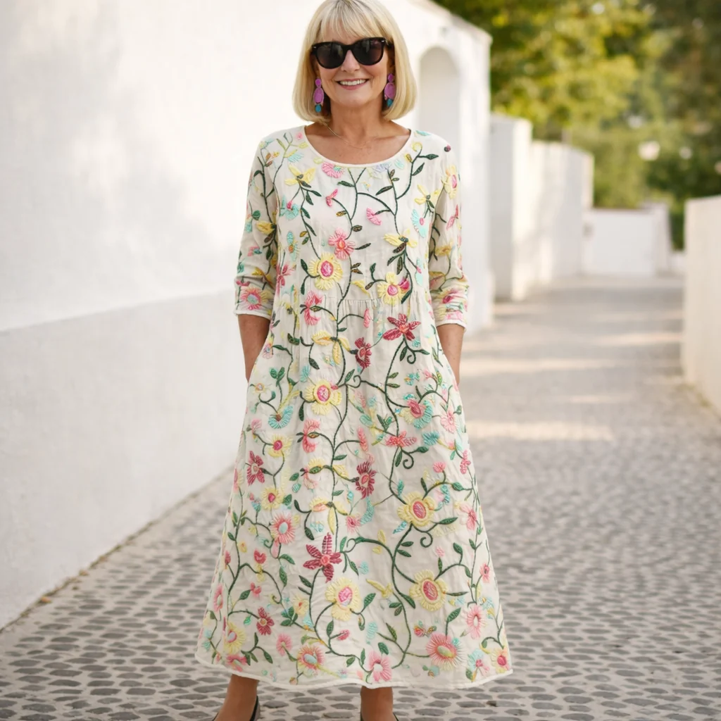 Nelly | Maxi-kjole - blomstermønster