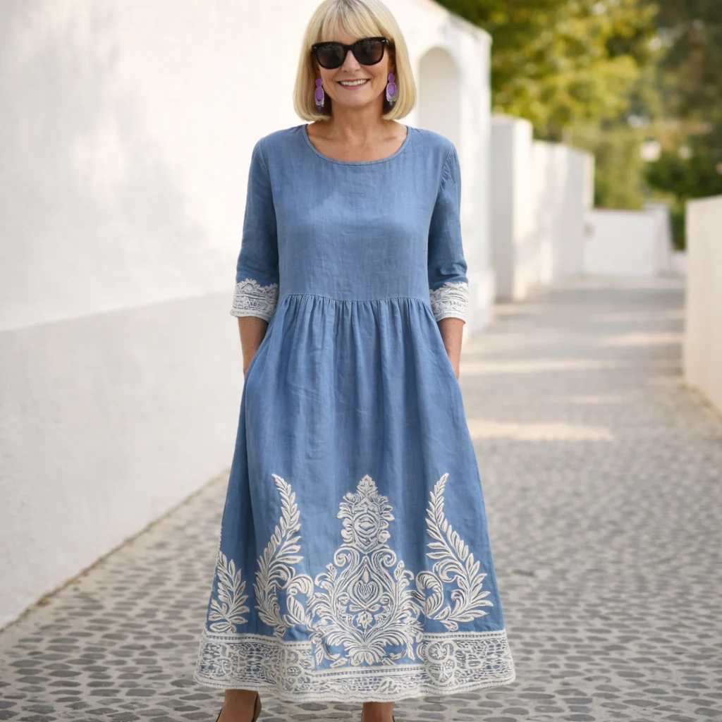 Nelly | Maxi-kjole - blomstermønster - Image 3