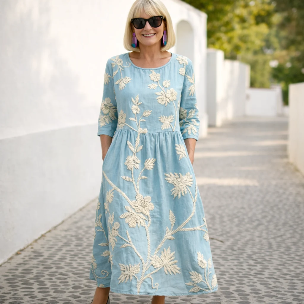 Nelly | Maxi-kjole - blomstermønster - Image 4