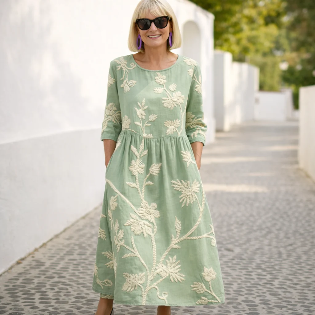Nelly | Maxi-kjole - blomstermønster - Image 6