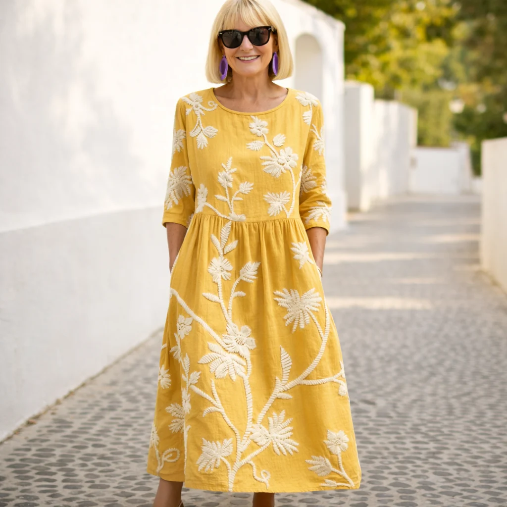 Nelly | Maxi-kjole - blomstermønster - Image 7