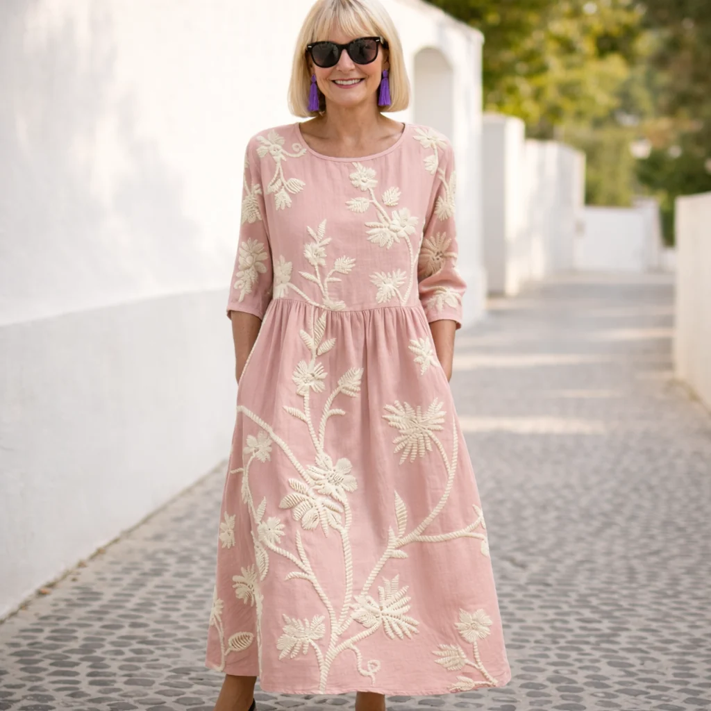 Nelly | Maxi-kjole - blomstermønster - Image 8