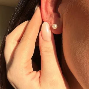 Smykkeli Copenhagen Øreringer - Mumbai - Gold w. Pearl