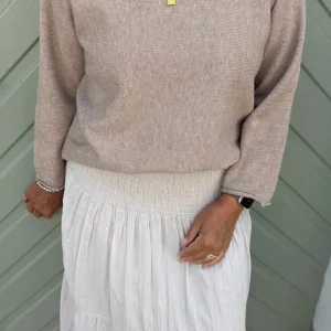Say INA Copenhagen Genser - Malou Knit - Camel