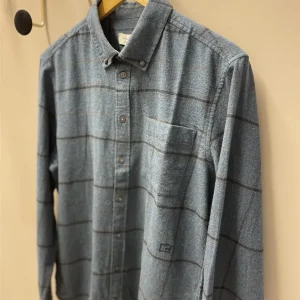 Anton Checked Shirt Blå