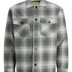 Blu Rayle Teddy Overshirt Jacket Grå