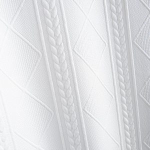 Kortermet geometrisk jacquard buet kant T-skjorte og shorts